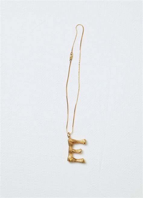 celine necklace letter e|celine bracelet alphabet.